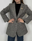 SusyMix - Giacca/cappotto spigata nera