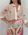 Haveone - Camicia con fantasia tigri