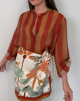 Haveone - Camicia righe larghe india/sabbia