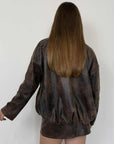 Haveone - Giubbino effetto vintage moro