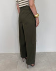 Tensione In - Pantalone tasca bassa verde