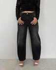Civico23 - Jeans barrel nero