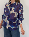 Tensione - Camicia flower blu