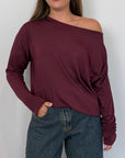 SusyMix - Maglia scatola scollo barca vino