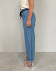 SusyMix - Pantalone con stellina chambray