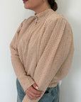 Haveone - Blusa rosa con dettagli lurex