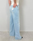 Please - Jeans palazzo con strappi