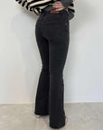 Tensione In - Jeans flare nero