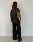 Haveone - Bomber ecopelle intrecciata moro