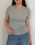Dixie - Maglia in lurex argento