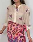 Haveone - Camicia pappagalli fuxia