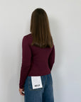 SusyMix - Maglia con nodo bordeaux