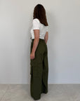 Tensione In - Pantalone cargo paracute verde
