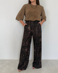 SusyMix - Pantalone animalier con bande