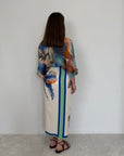 Haveone - Gonna pareo lunga orchidea blu