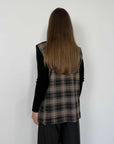 Haveone - Gilet doppiopetto fantasia check