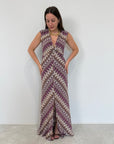 Tensione In - Abito zigzag buganville