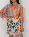 Haveone - Gonna pareo tigri arancio