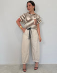 SusyMix - Pantalone con stellina LT beige