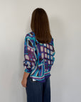 Tensione - Camicia geometrica blu
