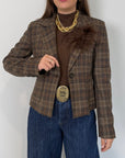 Motel - Giacca check slim