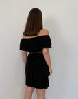 Kontatto - Abito shiffer con balze nero