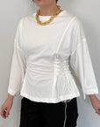 Tensione In - T-shirt con lacci laterali