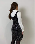 Two Way - Salopette con paillettes