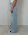 Please - Jeans palazzo con strappi