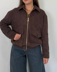 Haveone - Bomber in suede moro