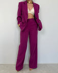 Tensione In - Pantalone palazzo ciclamino