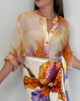 Haveone - Camicia acquerello arancio