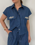 Tensione In - Camicia in denim chambray