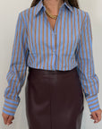 SusyMix - Camicia bacchette celeste