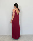 Haveone - Abito scollo quadrato bordeaux