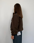 SusyMix - Bomber in cupro con foulard