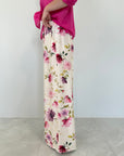 Haveone - Pantalone floreale fuxia