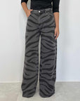Haveone - Jeans Ketty zebrato