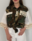 SusyMix - Sahariana vintage con pizzo