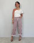 Tensione In - Jeans light a righe rosa