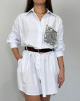 Tensione In - Abito in cotone con tasca paillettes