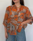 Haveone - Camicia con fantasia zebre