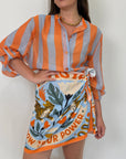 Haveone - Gonna pareo tigri arancio