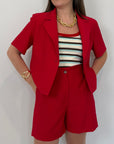 Haveone- Short Iris rosso