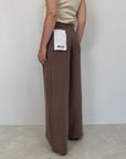 Haveone - Pantalone bella in lino moro
