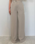 Haveone - Pantalone palazzo gessato
