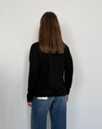 SusyMix - Maglia scatola scollo V nera