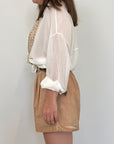 Haveone - Short in cotone nocciola