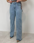 Haveone - Jeans Emma orlo scucito lav. chiaro