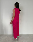 Tensione In - Completo Lino viscosa fuxia